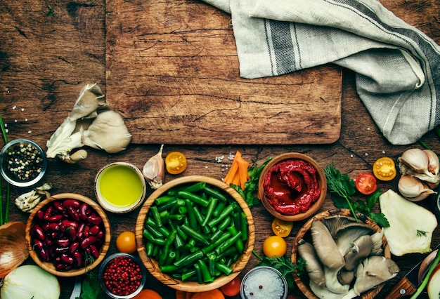 Składniki przygotowane do gotowania